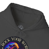 Rock Your World Moonlight Wave Crystal Hoodie – Unisex Heavy Duty Pullover Hooded Sweatshirt