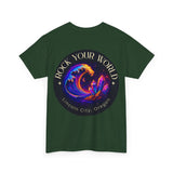 Rock Your World Moonlight Wave Crystal Tee – Heavy Duty Unisex BACK Print + Front Logo