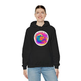 Rock Your World Retro Heatwave Crystal Sunset Crashing Wave Hoodie – Unisex Heavy Duty Pullover Hooded Sweatshirt