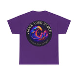 Rock Your World Moonlight Wave Crystal Tee – Heavy Duty Unisex BACK Print + Front Logo