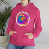 Rock Your World Retro Heatwave Crystal Sunset Crashing Wave Hoodie – Unisex Heavy Duty Pullover Hooded Sweatshirt