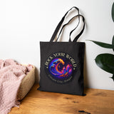 Rock Your World Moonlight Wave Crystal Tote – 15x16 Canvas Bag