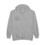 Rock Your World Moonlight Wave Crystal Zip Hoodie – Unisex Heavy Blend Full-Zip Sweatshirt