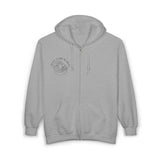 Rock Your World Moonlight Wave Crystal Zip Hoodie – Unisex Heavy Blend Full-Zip Sweatshirt