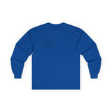 Rock Your World Moonlight Wave Crystal Long Sleeve Shirt – Unisex Heavy Cotton BACK Print + Front Logo