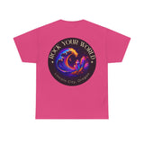 Rock Your World Moonlight Wave Crystal Tee – Heavy Duty Unisex BACK Print + Front Logo