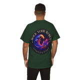 Rock Your World Moonlight Wave Crystal Tee – Heavy Duty Unisex BACK Print + Front Logo