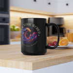 Rock Your World Moonlight Wave Crystal Mug – Black Ceramic 11oz or 15oz