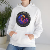 Rock Your World Moonlight Wave Crystal Hoodie – Unisex Heavy Duty Pullover Hooded Sweatshirt