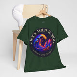 Rock Your World Moonlight Crystal Wave Tee - Unisex Heavy Duty