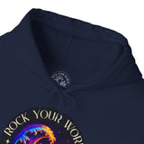 Rock Your World Moonlight Wave Crystal Hoodie – Unisex Heavy Duty Pullover Hooded Sweatshirt