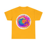 Rock Your World Retro Heatwave Crystal Sunset Crashing Wave Tee - Unisex Heavy Duty T-Shirt