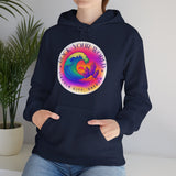 Rock Your World Retro Heatwave Crystal Sunset Crashing Wave Hoodie – Unisex Heavy Duty Pullover Hooded Sweatshirt