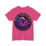 Rock Your World Moonlight Wave Crystal Tee – Heavy Duty Unisex BACK Print + Front Logo