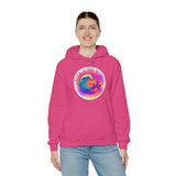 Rock Your World Retro Heatwave Crystal Sunset Crashing Wave Hoodie – Unisex Heavy Duty Pullover Hooded Sweatshirt
