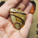 Oregon Vistaite Jasper Pendant in Copper