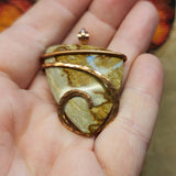 Oregon Vistaite Jasper Pendant in Copper