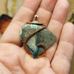 Native Copper in Matrix Pendant in Copper