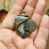 Native Copper in Matrix Pendant in Copper
