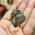 Native Copper in Matrix Pendant in Copper