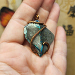 Native Copper in Matrix Pendant in Copper