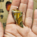 Oregon Picture Jasper Pendant in 14kt Rose Gold Filled