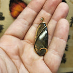 Golden Labradorite Pendant Necklace in 14kt Yellow Gold Fill