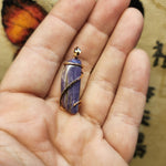 Purple Charoite Pendant in 14kt Yellow Gold Fill