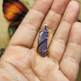 Purple Charoite Pendant in 14kt Yellow Gold Fill