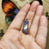 Purple Charoite Pendant in 14kt Yellow Gold Fill