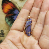 Purple Charoite Pendant in 14kt Yellow Gold Fill