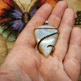 Sunstone Moonstone Pendant in 14kt Yellow Gold Fill