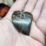 Sonora Dendritic Picture Jasper Heart Pendant in Sterling Silver