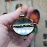 Tiger Eye Saturn Planet Pendant Necklace