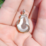 Crystal Cave Tabasco Drusy Quartz Crystal Geode Pendant in Sterling Silver