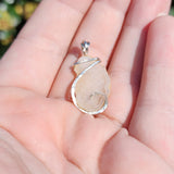 Icey Cave Tabasco Drusy Quartz Crystal Geode Pendant in Sterling Silver