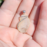 Icey Cave Tabasco Drusy Quartz Crystal Geode Pendant in Sterling Silver