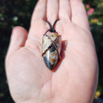 Oregon Zeolite Crystal Tooth Pendant in Copper