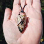 Oregon Zeolite Crystal Tooth Pendant in Copper