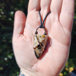 Oregon Zeolite Crystal Tooth Pendant in Copper