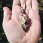 Oregon Zeolite Crystal Tooth Pendant in Copper