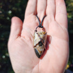 Oregon Zeolite Crystal Tooth Pendant in Copper