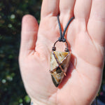 Oregon Zeolite Crystal Tooth Pendant in Copper