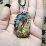 Colorful Crazy Lace Agate Pendant in Sterling Silver