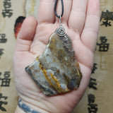 Super Crazy Lace Agate Pendant in Sterling Silver
