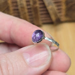 Lavender Glow Amethyst Ring sz 4.5 - Sterling Silver