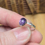 Lavender Glow Amethyst Ring sz 4.5 - Sterling Silver