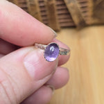 Lavender Glow Amethyst Ring sz 4.5 - Sterling Silver