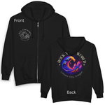 Rock Your World Moonlight Wave Crystal Zip Hoodie – Unisex Heavy Blend Full-Zip Sweatshirt