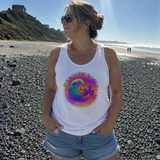 Rock Your World Retro Heatwave Crystal Sunset Crashing Wave Tank - Unisex Jersey Tank Top Shirt